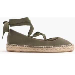 J.crew Women's Canvas Lace-up Espadrilles / with contrast laces